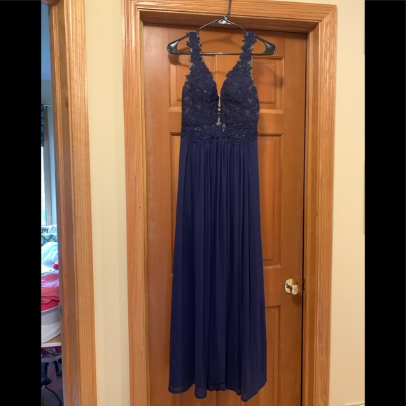 Sherri Hill Dresses & Skirts - Navy Blue Sherri Hill Prom Dress